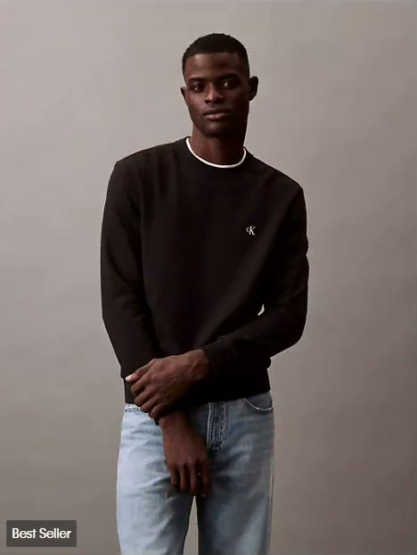 archive logo fleece crewneck sweatshirt