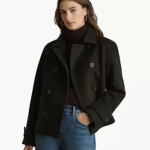 lauren ralph lauren — women's short double breasted wool coat