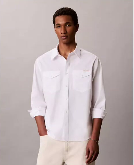 utility washed poplin easy shirt