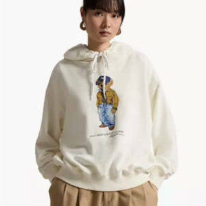 polo ralph lauren — women's island fleece knit hooded long sleeve sweatshirt