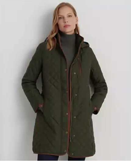 lauren ralph lauren — women's hooded quilted coat lauren ralph lauren — women's hooded quilted coat
