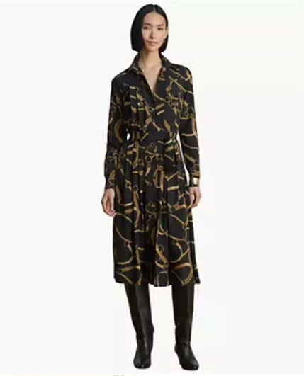 women's belting print pleated shirt dress women's belting print pleated shirt dress