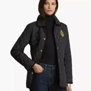 lauren ralph lauren — women's crested quilted jacket