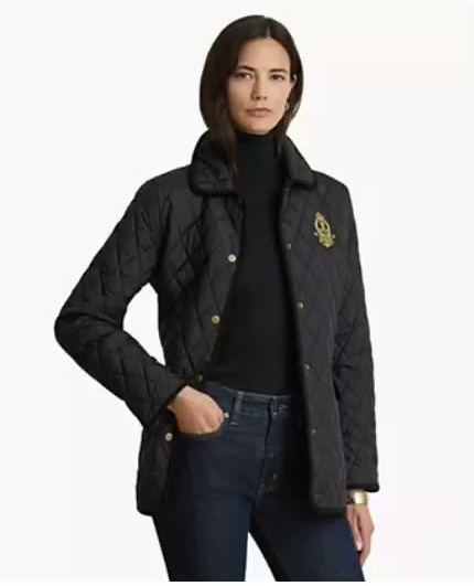 lauren ralph lauren — women's crested quilted jacket lauren ralph lauren — women's crested quilted jacket