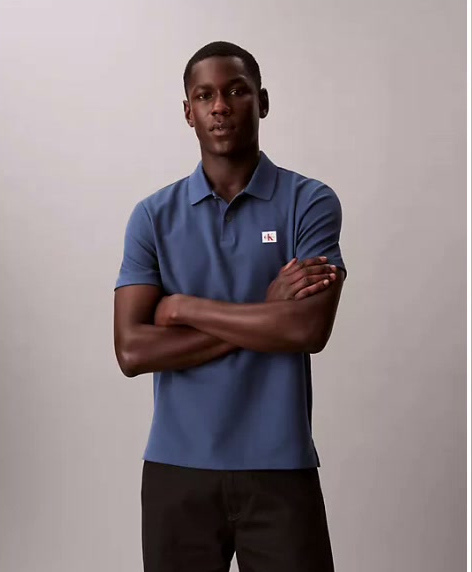 woven monologo classic polo shirt