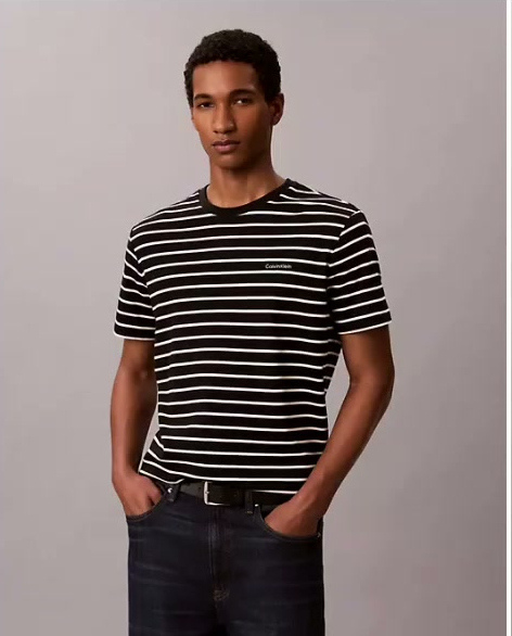 striped liquid touch tee