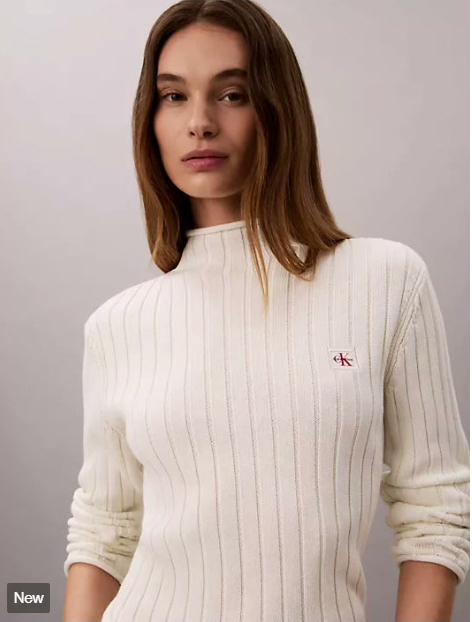 woven monologo turtleneck sweater