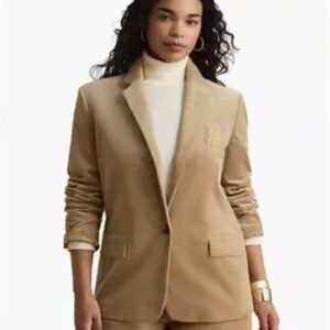 new! women's corduroy single button blazer