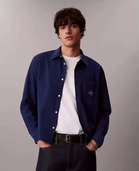 90s washed oxford shirt