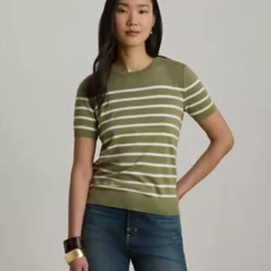 lauren ralph lauren — women's crewneck short sleeve sweater