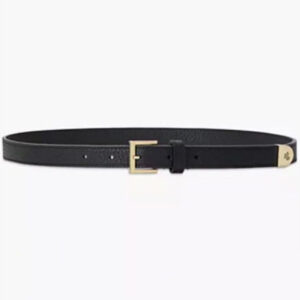 women's pebbled leather skinny belt