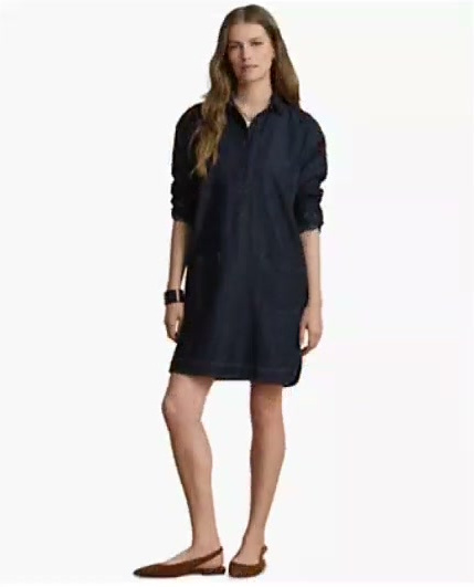 women's relaxed fit denim shirtdress women's relaxed fit denim shirtdress