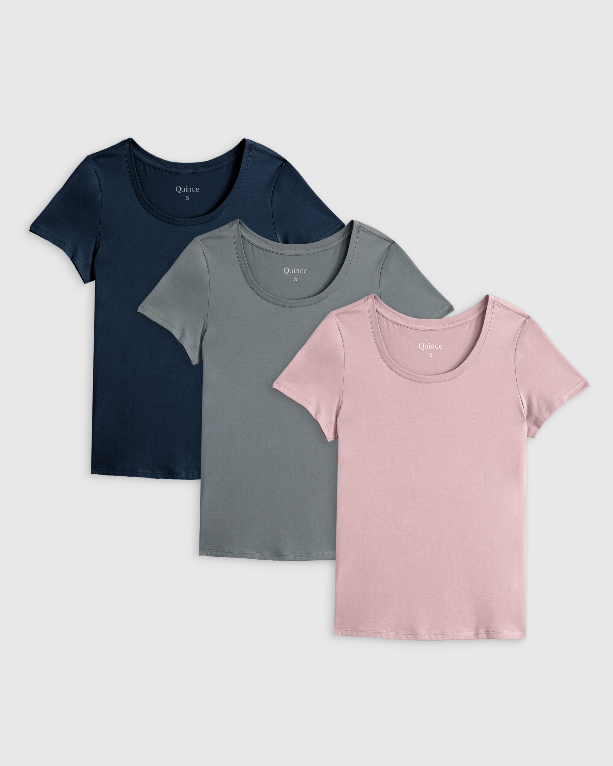 cotton modal scoop neck tee 3 pack bundle cotton modal scoop neck tee 3 pack bundle