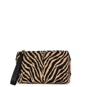 Home wristlet zip clutch