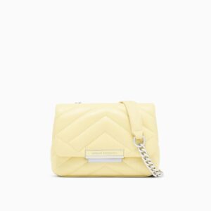 technical mini bag with chevron quilting