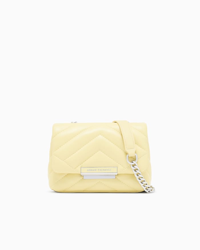 technical mini bag with chevron quilting technical mini bag with chevron quilting