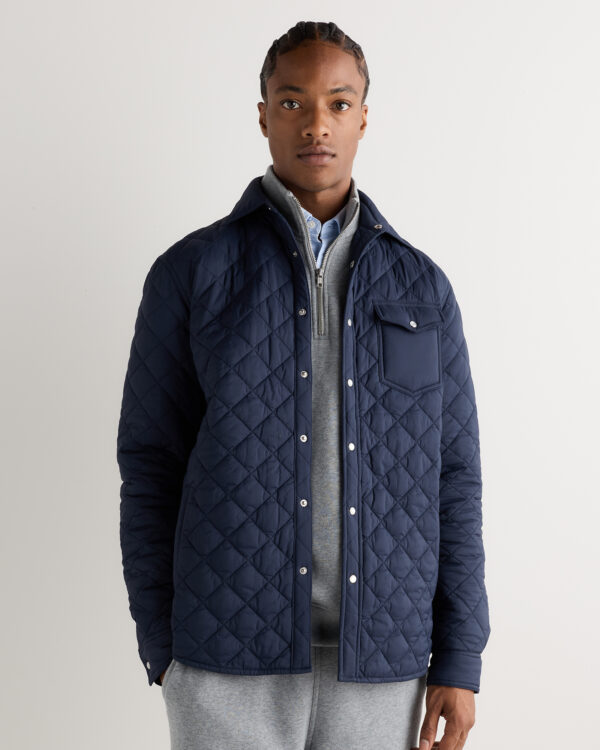 featherless quilted overshirt