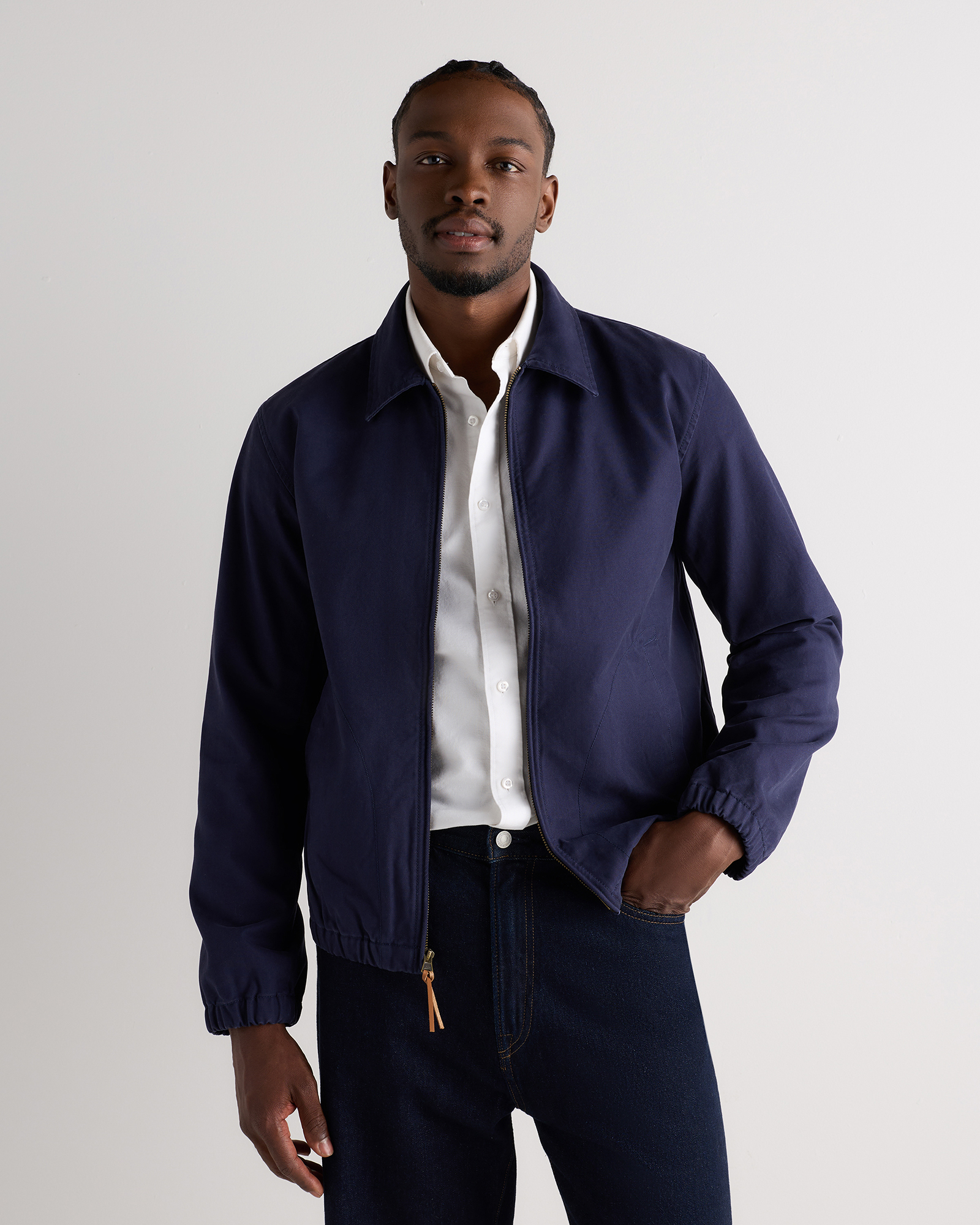 100% organic cotton twill harrington jacket 100% organic cotton twill harrington jacket