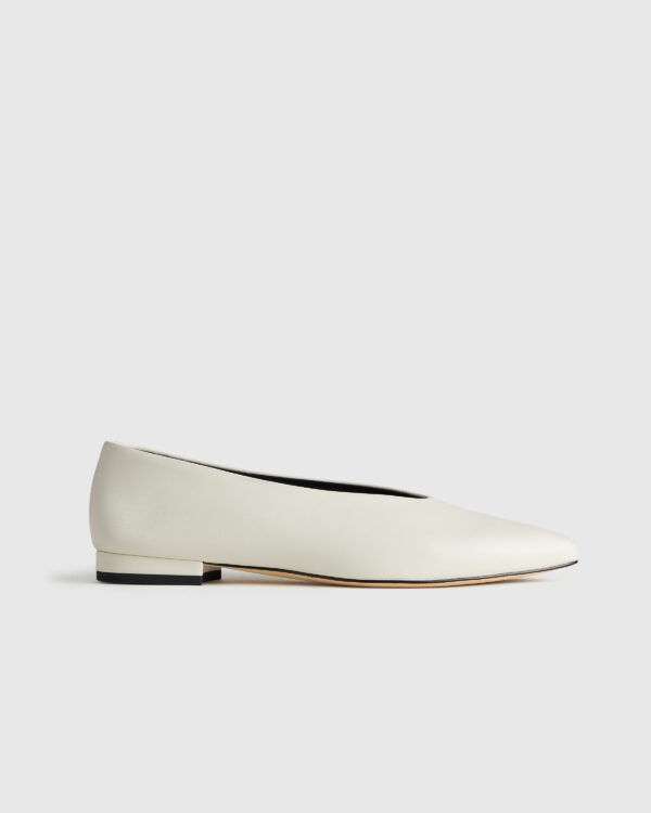 italian leather pointed toe flat