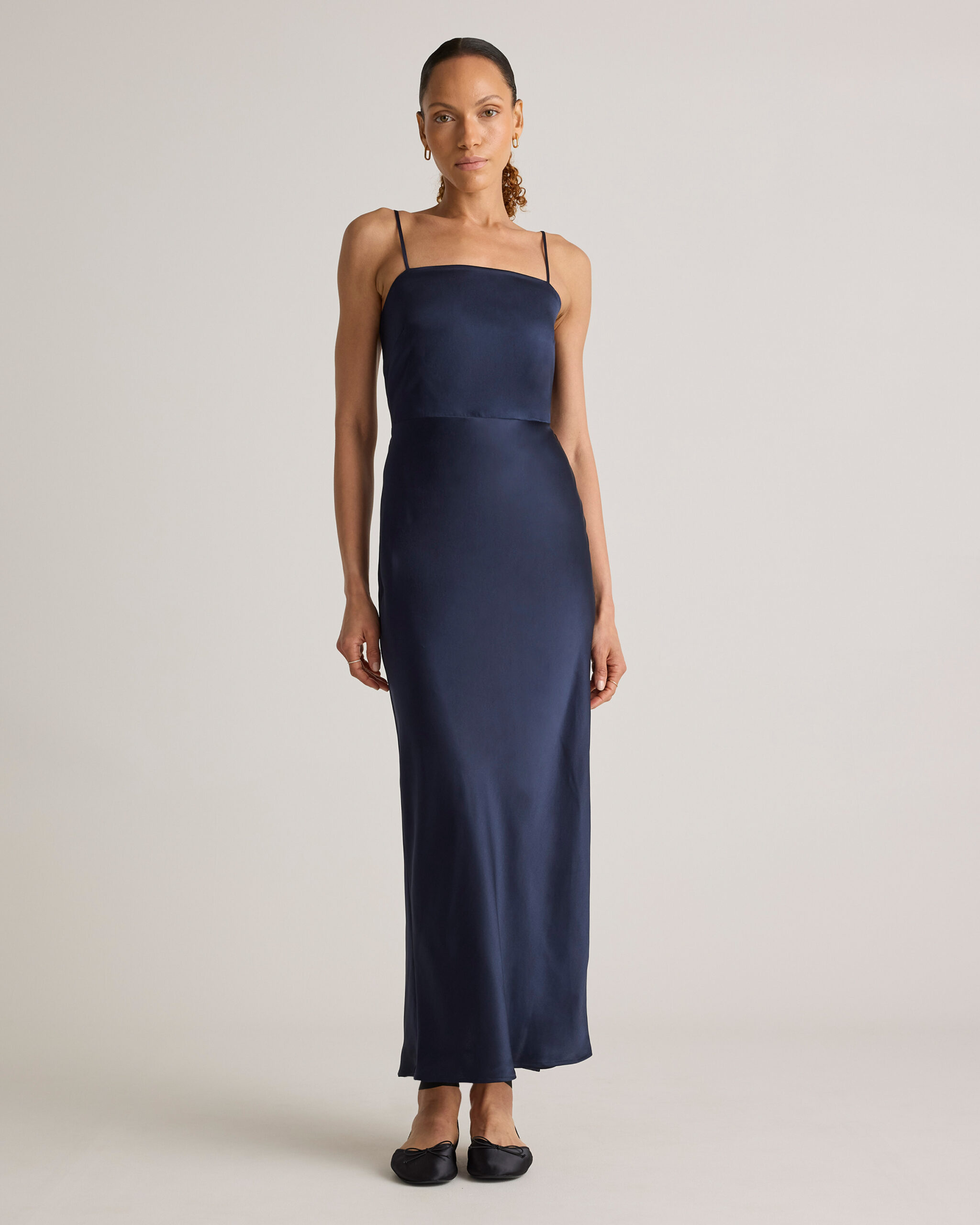 100% washable silk square neck maxi dress 100% washable silk square neck maxi dress
