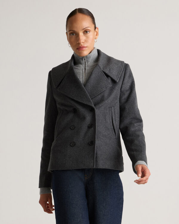 italian wool short peacoat