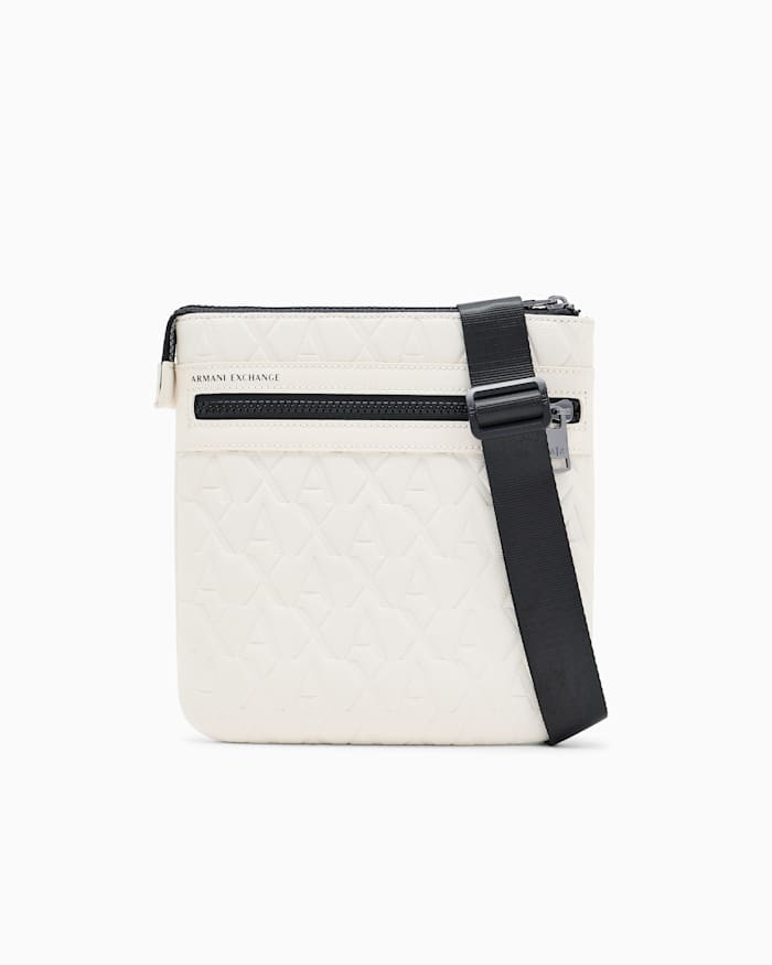 crossbody bag with a textured finish and an embossed pattern crossbody bag with a textured finish and an embossed pattern
