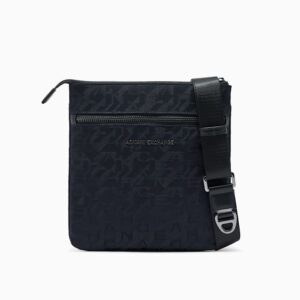 crossbody bag in geometric texture