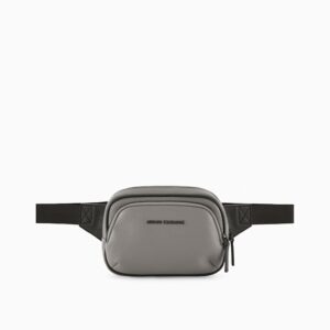 faux leather bum bag with logo