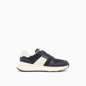 Home urban minimal sneakers in synthetic leather and mesh