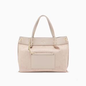 fabric shopper with allover logo
